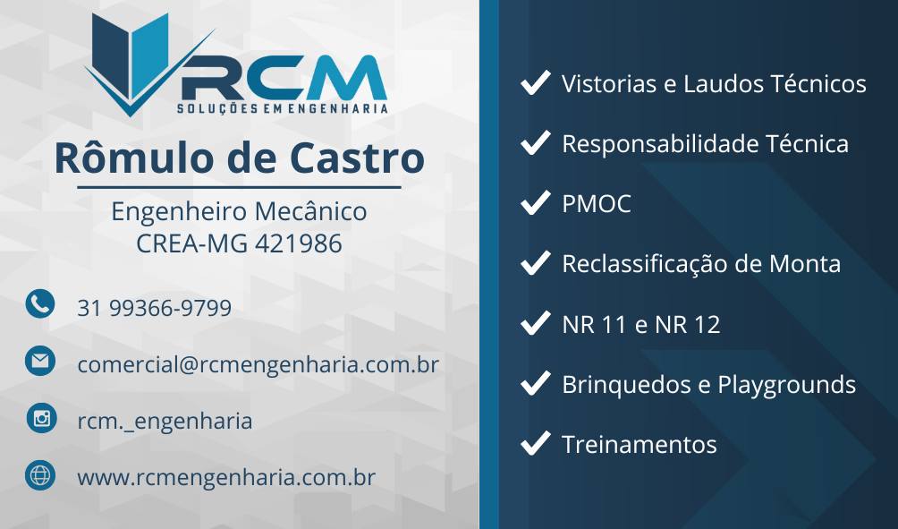 Rômulo de Castro - Engenheiro Mecânico - Cartão de Visita